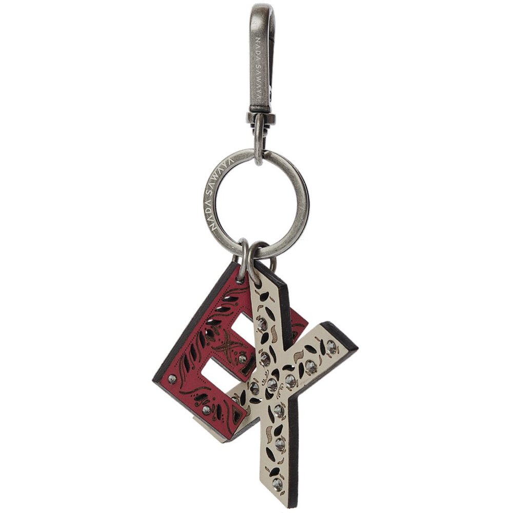 NADA SAWAYA - 2-Letter Laser-Cut Leather C…